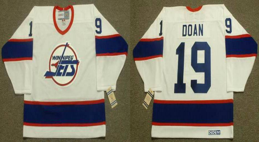 2019 Men Winnipeg Jets #19 Doan white CCM NHL jersey->winnipeg jets->NHL Jersey